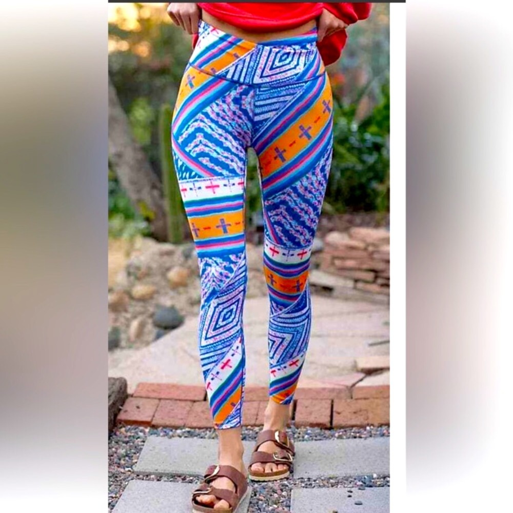 Free People Movement Ashford High Rise Lose Control Leggings Sz M —#038 - Picture 16 of 16